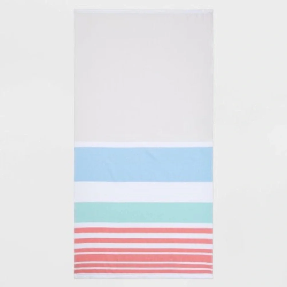 Sand Resist 6 foot Beach Towel - Sun Squad™ 2-Pack